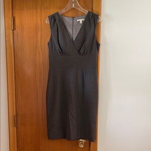 Banana Republic Charcoal Sleeveless Midi Dress